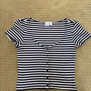 BP striped crop top